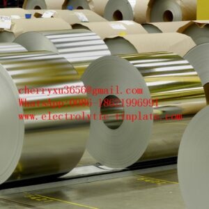 Food Grade ETP T1 T49 T53 T57 T65 700mm Electrolytic Tinplate Sheet coils SPTE TFS