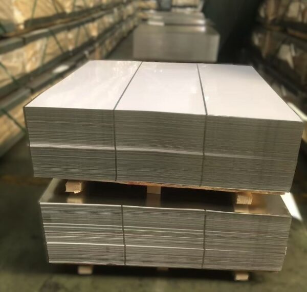 MR Bright Finish Tinplate Sheets T4CA T5CA TINPLATE SHEETS Double-Side White Lacquer