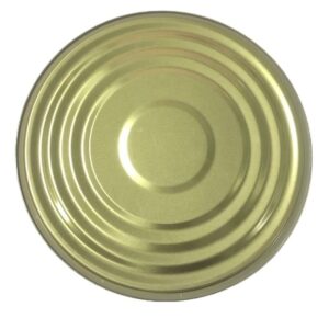 Food Packing Tinplate Tin Can Lids 153mm Diameter 603D Bottom End Golden Lacquer BPANI