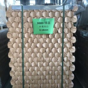 300# 73mm Diameter 0.18mm Coated Food Grade Tinplate Round Bottom Lid For Vegetable Can