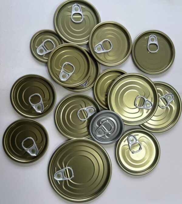 401 Diameter 99mm Tinplate Lid Rust Resistance For Easy Open Round Lid EOE Cans