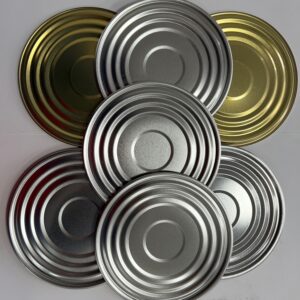 Food Packing Tinplate Tin Can Lids 153mm Diameter Tin Bottom