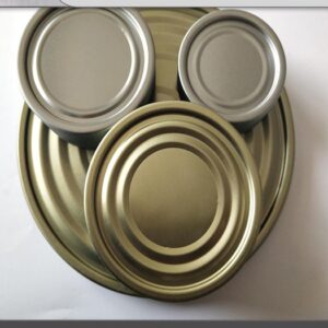 99mm Food Packaging Dia 401#Tinplate Bottom Lids Normal Tinned Round Bottle End