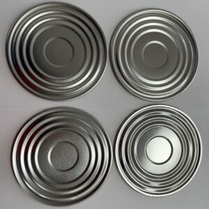 603D 153mm Bottom Ends Tinplate Tin Cover Can Gold Silver Lid