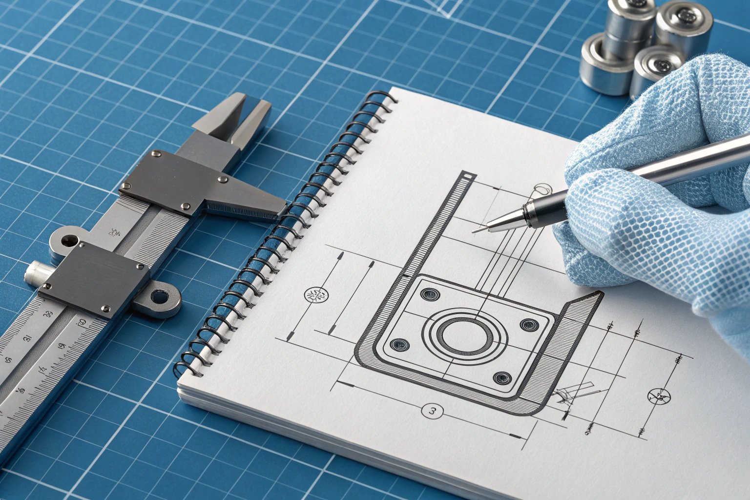 Technical Cross-Section of Curl and Countersink