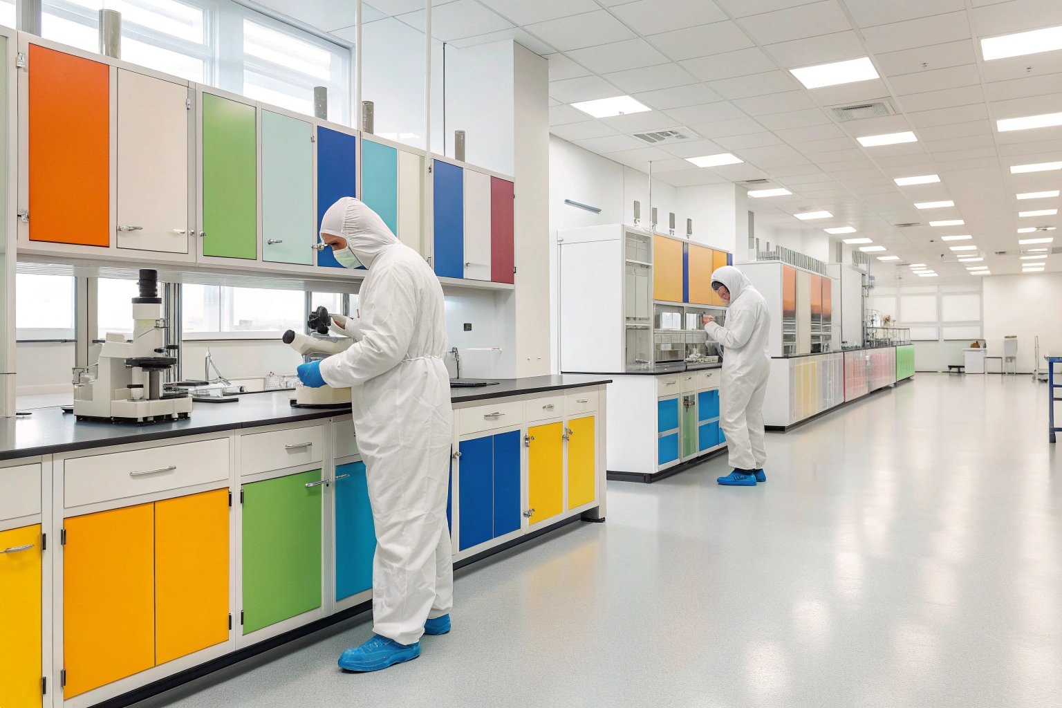 Chemical Substance Testing Laboratory Scene