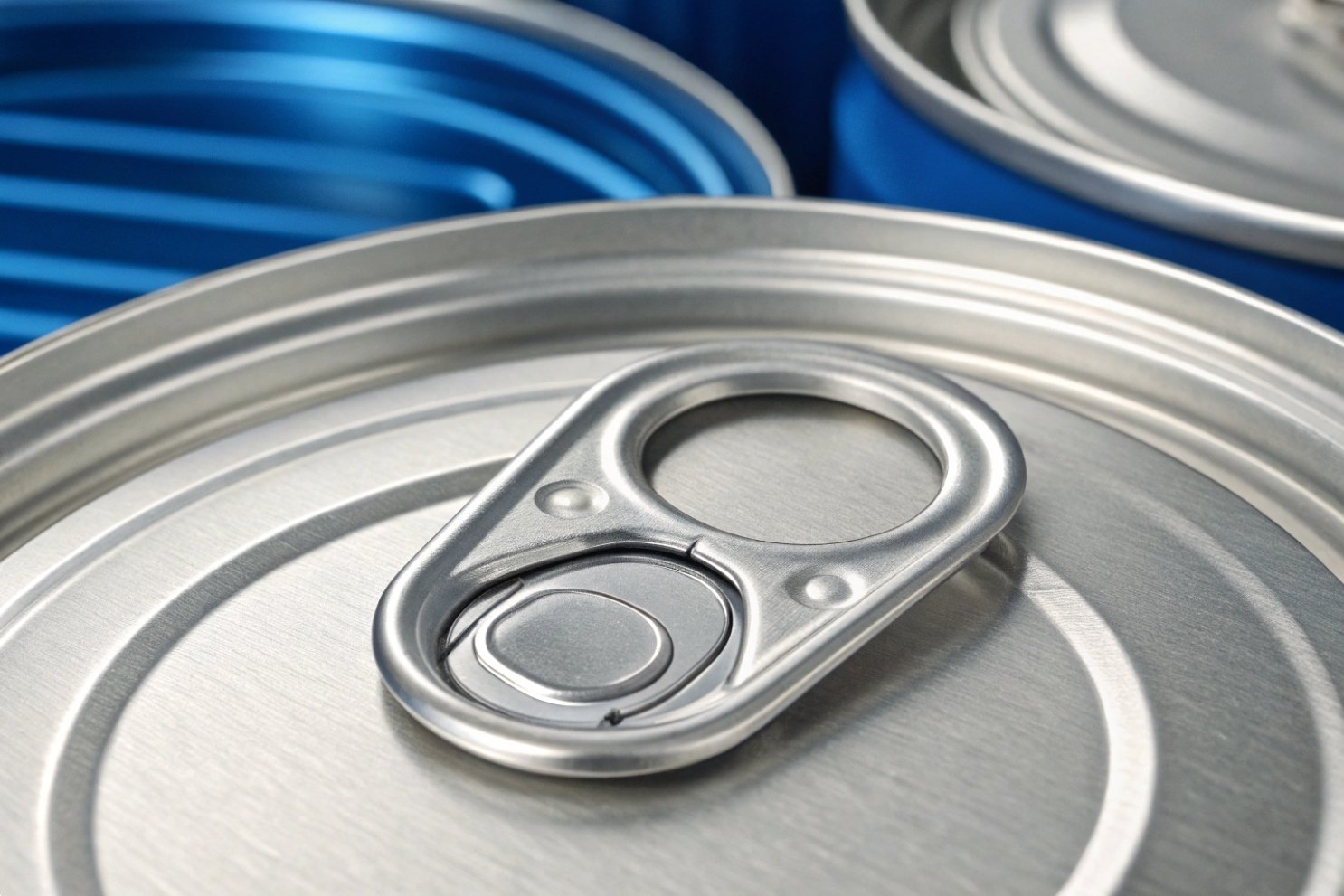 Containerized Industrial Cargo Open shipping container filled with metal canisters on pallets for industrial export logistics.