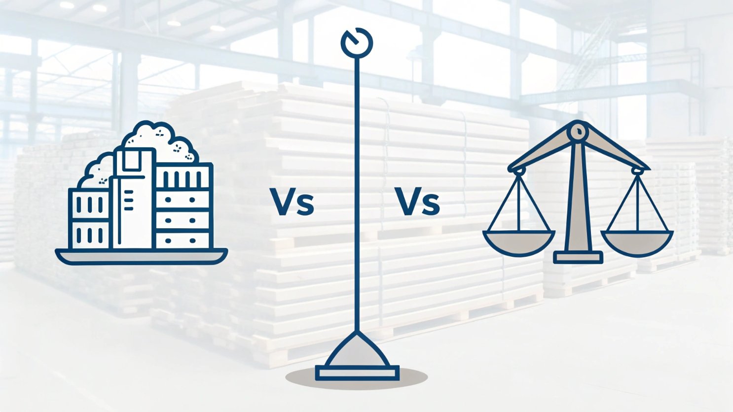 Manufacturing analysis Infographic on production comparison and balance.